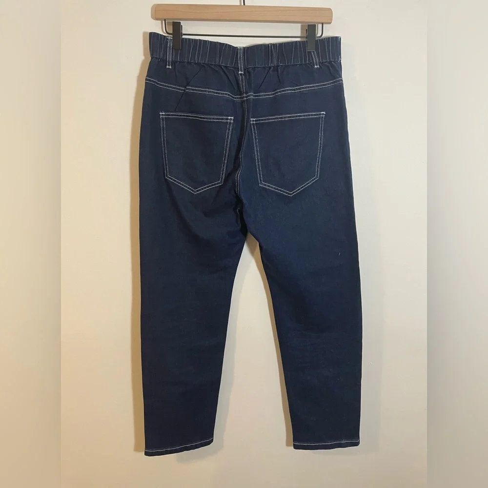 Orttu Ralph Jean Stones Jeans Med Rhinestone Blue $195 Casual Rave Party Holiday